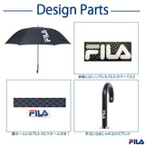 傘 メンズ 大きい 通販 耐風 ワンタッチ ジャンプ傘 ブランド FILA フィラ 10002816 耐風傘 エンボスチェック柄 丈夫 折れにくい 耐風骨 75cm 8本骨 通勤 通学 雨傘 紳士 男性用 ファッション小物