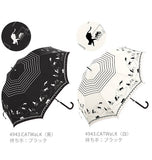ジャンプ傘 60cm 通販 レディース 婦人用 かわいい おしゃれ グラスファイバー骨 ワンタッチ傘 軽め 軽い 軽量 丈夫 錆びにくい 折れにくい 黒 紺 白 水色 ピンク ブラック ホワイト ネイビー ねこ 猫 キャット レースプリント 鳥 バード 花 フラワー 雨 雨の日 あめ 梅雨