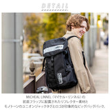 リュック メンズ 大容量 通販 ブランド MICHAEL LINNELL マイケルリンネル Big Backpack ビッグバックパック 30L 大学生 社会人 リュックサック レディース 男女兼用 黒 ブラック 通学 通勤 シンプル ロゴ おしゃれ かわいい リフレクター 反射 ノートPC タブレット