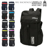リュック メンズ 大容量 通販 ブランド MICHAEL LINNELL マイケルリンネル Big Backpack ビッグバックパック 30L 大学生 社会人 リュックサック レディース 男女兼用 黒 ブラック 通学 通勤 シンプル ロゴ おしゃれ かわいい リフレクター 反射 ノートPC タブレット