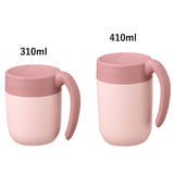MOTTERU モッテル タンブラー サーモ 通販 310ml マグ マグカップ コップ カップ くるっと ハンドル 保温 保冷 保冷保温 持ち運びしやすい 蓋 スライド 洗いやすい ステンレス 2重構造 蓋取り外し 左利き 右利き くすみカラー