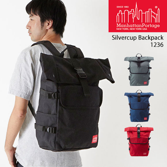マンハッタン リュック 通販 メンズ レディース おしゃれ マンハッタンポーテージ 黒 ブラック シンプル 無地 ブランド Manhattan Portage 大容量 学生 通勤 通学 ママリュック ママバッグ ナイロン リュックサック デイパック ビジネス リュック シルバーカップ