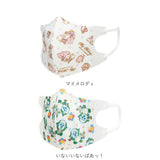 マスク 子供 不織布 5枚入り×3セット 通販 立体 こども キャラクター 柄 かわいい 恐竜 子供用 3歳 2歳 ベビーマスク 幼児用マスク 使い捨て 耳が痛くならない 小さめ 男 女 SKATER スケーター MSKB1