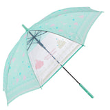 傘 子供用 女の子 通販 長傘 キッズ 55cm かわいい amusant sous la pluie グラスファイバー骨 雨傘 軽量 おしゃれ 可愛い ジュニア 子ども傘 丈夫 女子 女児 小学生 登校 小学校 通学 透明窓