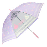傘 子供用 女の子 通販 長傘 キッズ 55cm かわいい amusant sous la pluie グラスファイバー骨 雨傘 軽量 おしゃれ 可愛い ジュニア 子ども傘 丈夫 女子 女児 小学生 登校 小学校 通学 透明窓