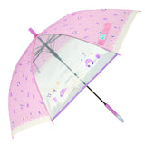 傘 子供用 女の子 通販 長傘 キッズ 55cm かわいい amusant sous la pluie グラスファイバー骨 雨傘 軽量 おしゃれ 可愛い ジュニア 子ども傘 丈夫 女子 女児 小学生 登校 小学校 通学 透明窓