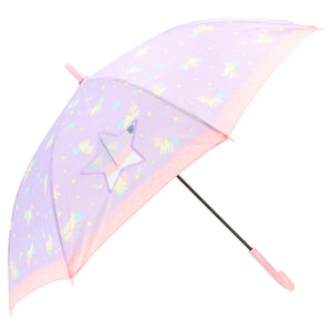 傘 子供用 女の子 通販 長傘 キッズ 55cm かわいい amusant sous la pluie グラスファイバー骨 雨傘 軽量 おしゃれ 可愛い ジュニア 子ども傘 丈夫 女子 女児 小学生 登校 小学校 通学 透明窓