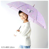 傘 子供用 女の子 通販 長傘 キッズ 55cm かわいい amusant sous la pluie グラスファイバー骨 雨傘 軽量 おしゃれ 可愛い ジュニア 子ども傘 丈夫 女子 女児 小学生 登校 小学校 通学 透明窓