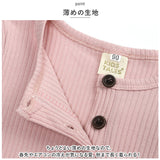 パジャマ キッズ 薄手 通販 上下セット ベビー 赤ちゃん 約 70 80 90 100 ルームウェア 上下 セット 男の子 女の子 長袖 ユニセックス シンプル ボタン かわいい おしゃれ 子ども服 ガールズ ボーイズ キッズファッション