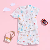 パジャマ キッズ 上下セット 夏 通販 ルームウェア 半袖 半ズボン 短パン 上下 セットアップ 子供服 ベビー 子供 メッシュ こども 子ども 通気性 さらさら 女の子 男の子