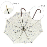 傘 レディース 長傘 ワンタッチ 通販 おしゃれ 丈夫 ジャンプ傘 軽量 軽い 58cm 8本骨 グラスファイバー シンプル 大人 かわいい ジャンプ 通勤 通学 雨傘 アンブレラ コインドット アンティークストライプ リボンチェック Natural Basic ナチュラルベーシック
