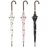 傘 レディース 長傘 ワンタッチ 通販 おしゃれ 丈夫 ジャンプ傘 軽量 軽い 58cm 8本骨 グラスファイバー シンプル 大人 かわいい ジャンプ 通勤 通学 雨傘 アンブレラ コインドット アンティークストライプ リボンチェック Natural Basic ナチュラルベーシック