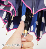 ジャンプ傘 58cm Natural Basic ナチュラルベーシック 通販 レディース メンズ 傘 ジャンプ ワンタッチ 長傘 雨傘 おしゃれ かわいい 女性 婦人 紳士 女の子 女子 男子 グラスファイバー骨 丈夫 折れにくい 58センチ 8本骨 かさ カサ ドット 水玉 ストライプ 縞 花柄