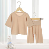 パジャマ 上下セット 夏 キッズ 無地 通販 ルームウエア ７分袖 ７分丈 パンツ ハーフパンツ セットアップ 上下 膝丈 膝下 子供用 キッズ 子供 子ども こども 薄手 ベビー 男の子 女の子