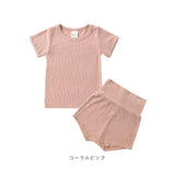 パジャマ キッズ 夏 通販 上下セット ベビー 赤ちゃん 約 70 80 90 100 110 ルームウェア 上下 セット 男の子 女の子 半袖 ユニセックス シンプル 腹巻付き かわいい おしゃれ 子ども服 ガールズ ボーイズ キッズファッション
