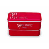 ランチボックス 2段 990ml Native Heart ネイティブハート 通販 弁当箱 ランチケース お弁当 ランチ 食洗機対応 電子レンジ対応 メンズ 男子 高校生 中学生 食べ盛り 大人 大きめ 大容量 入れ子式 コンパクト シンプル おしゃれ 保冷剤付き 日本製 国産