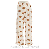 ルームウェア レディース 冬 通販 部屋着 暖かい パジャマ パーカー 上下 セット セットアップ 長袖 前開き おしゃれ かわいい 冬用 もこもこ 動物 ズボン 秋冬
