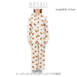 ルームウェア レディース 冬 通販 部屋着 暖かい パジャマ パーカー 上下 セット セットアップ 長袖 前開き おしゃれ かわいい 冬用 もこもこ 動物 ズボン 秋冬