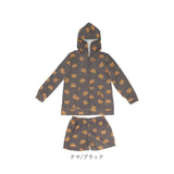 ルームウェア レディース 冬 通販 部屋着 暖かい パジャマ パーカー 上下 セット セットアップ 長袖 ショートパンツ おしゃれ かわいい 前開き 冬用 もこもこ 動物 ズボン 秋冬