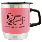 スヌーピー マグカップ 通販 サーモマグ 300ml おしゃれ かわいい コップ ステンレス 大人可愛い マグカップ グラス ブラック 保温 蓋付き 大人 向け ピーナッツ キャラクター グッズ