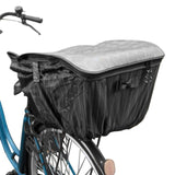 自転車 カゴカバー おしゃれ セット 通販 前かご用カバー  後ろカゴ カバー 前後セット 前 後ろ 大きい 大型 自転車カゴカバー 撥水 はっ水 2段 2段式 バスケットカバー 二段 二段式 かわいい シンプル ストライプ ボーダー ローズ 花柄 ブラック グレー Pluie Benite