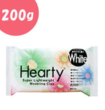 粘土 パジコ PADICO 通販 ハーティクレイ ホワイト 白 軽量 樹脂粘土 軽量粘土 クラフト 200g 手につかない 壊れにくい 伸びが良い ネイル アクセサリー 粘土細工 人形 ドール 手作り フェイクスイーツ