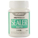 ニス PADICO パジコ 通販 シーラー SEALER 水性ニス アクリルニス 水性アクリルニス 下塗り 仕上げ液 ツヤ出し ツヤ消し 耐水効果 合成樹脂塗料 100ml 絵具OK 粘土 紙 樹脂 金属 日本製