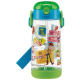 ストローボトル 480ml SKATER スケーター 通販 キッズ 子供用 こども ワンプッシュボトル クリアボトル 透明 軽量 軽い かわいい ワンプッシュ ストロー付き 保育園 幼稚園 通園 通学 小学生 小学校 ディズニー プリンセス キャラクター トミカ プラレール スヌーピー