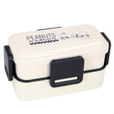 ドーム型 弁当箱 2段 通販 女子 大人 食洗機対応 レンジ対応 ランチボックス おしゃれ お弁当箱 高校生 中学生 小学生 4点ロック 密封式 入れ子式 コンパクト ふわっと弁当箱 SKATER スケーター PFLW4 大人用弁当箱