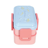 ドーム型 弁当箱 2段 通販 女子 大人 食洗機対応 レンジ対応 ランチボックス おしゃれ お弁当箱 高校生 中学生 小学生 4点ロック 密封式 入れ子式 コンパクト ふわっと弁当箱 SKATER スケーター PFLW4 大人用弁当箱