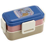 Skater スケーター 弁当箱 2段 ランチボックス キャラクター 通販 弁当 600ml ふわっと弁当箱 食洗機 電子レンジ レンジ 抗菌 仕切り スリム コンパクト 電子レンジ可 食洗機可 フタ ドーム型 くっつきにくい 汁漏れしにくい 4点ロック 収納 便利