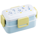 Skater スケーター 弁当箱 2段 ランチボックス キャラクター 通販 弁当 600ml ふわっと弁当箱 食洗機 電子レンジ レンジ 抗菌 仕切り スリム コンパクト 電子レンジ可 食洗機可 フタ ドーム型 くっつきにくい 汁漏れしにくい 4点ロック 収納 便利