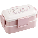 Skater スケーター 弁当箱 2段 ランチボックス キャラクター 通販 弁当 600ml ふわっと弁当箱 食洗機 電子レンジ レンジ 抗菌 仕切り スリム コンパクト 電子レンジ可 食洗機可 フタ ドーム型 くっつきにくい 汁漏れしにくい 4点ロック 収納 便利