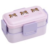 Skater スケーター 弁当箱 2段 ランチボックス キャラクター 通販 弁当 600ml ふわっと弁当箱 食洗機 電子レンジ レンジ 抗菌 仕切り スリム コンパクト 電子レンジ可 食洗機可 フタ ドーム型 くっつきにくい 汁漏れしにくい 4点ロック 収納 便利