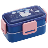 Skater スケーター 弁当箱 2段 ランチボックス キャラクター 通販 弁当 600ml ふわっと弁当箱 食洗機 電子レンジ レンジ 抗菌 仕切り スリム コンパクト 電子レンジ可 食洗機可 フタ ドーム型 くっつきにくい 汁漏れしにくい 4点ロック 収納 便利