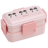 Skater スケーター 弁当箱 2段 ランチボックス キャラクター 通販 弁当 600ml ふわっと弁当箱 食洗機 電子レンジ レンジ 抗菌 仕切り スリム コンパクト 電子レンジ可 食洗機可 フタ ドーム型 くっつきにくい 汁漏れしにくい 4点ロック 収納 便利