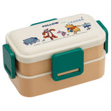 Skater スケーター 弁当箱 2段 ランチボックス キャラクター 通販 弁当 600ml ふわっと弁当箱 食洗機 電子レンジ レンジ 抗菌 仕切り スリム コンパクト 電子レンジ可 食洗機可 フタ ドーム型 くっつきにくい 汁漏れしにくい 4点ロック 収納 便利