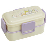 Skater スケーター 弁当箱 2段 ランチボックス キャラクター 通販 弁当 600ml ふわっと弁当箱 食洗機 電子レンジ レンジ 抗菌 仕切り スリム コンパクト 電子レンジ可 食洗機可 フタ ドーム型 くっつきにくい 汁漏れしにくい 4点ロック 収納 便利