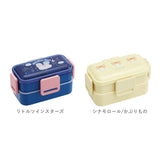 Skater スケーター 弁当箱 2段 ランチボックス キャラクター 通販 弁当 600ml ふわっと弁当箱 食洗機 電子レンジ レンジ 抗菌 仕切り スリム コンパクト 電子レンジ可 食洗機可 フタ ドーム型 くっつきにくい 汁漏れしにくい 4点ロック 収納 便利