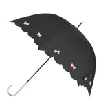 傘 レディース おしゃれ 通販 長傘 晴雨兼用傘 日傘 UVカット グラスファイバー 軽量 雨 レイングッズ 耐風 丈夫 婦人傘 かさ 梅雨 雨傘 大きめ かさ 58cm 大人 かわいい スカラップパール ハートライン プチスター カラフルリボン フリル