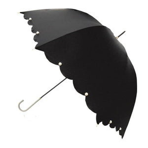 傘 レディース おしゃれ 通販 長傘 晴雨兼用傘 日傘 UVカット グラスファイバー 軽量 雨 レイングッズ 耐風 丈夫 婦人傘 かさ 梅雨 雨傘 大きめ かさ 58cm 大人 かわいい スカラップパール ハートライン プチスター カラフルリボン フリル