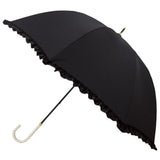 傘 レディース おしゃれ 通販 長傘 晴雨兼用傘 日傘 UVカット グラスファイバー 軽量 雨 レイングッズ 耐風 丈夫 婦人傘 かさ 梅雨 雨傘 大きめ かさ 58cm 大人 かわいい スカラップパール ハートライン プチスター カラフルリボン フリル
