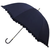 傘 レディース おしゃれ 通販 長傘 晴雨兼用傘 日傘 UVカット グラスファイバー 軽量 雨 レイングッズ 耐風 丈夫 婦人傘 かさ 梅雨 雨傘 大きめ かさ 58cm 大人 かわいい スカラップパール ハートライン プチスター カラフルリボン フリル