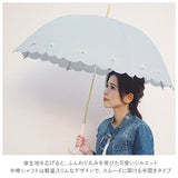傘 レディース おしゃれ 通販 長傘 晴雨兼用傘 日傘 UVカット グラスファイバー 軽量 雨 レイングッズ 耐風 丈夫 婦人傘 かさ 梅雨 雨傘 大きめ かさ 58cm 大人 かわいい スカラップパール ハートライン プチスター カラフルリボン フリル