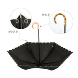 日傘 折りたたみ 完全遮光 晴雨兼用 軽量 通販 100% 折りたたみ傘 レディース 3段 50cm 折り畳み傘 おしゃれ UV対策 UVカット 紫外線対策 かさ 梅雨 大人 かわいい コンパクト フリル ピンクトリック 折傘