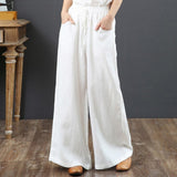 ワイドパンツ レディース リネン 通販 ロングパンツ リネンパンツ ロング丈 フレアパンツ フレア 体型カバー ゆったり コットン リネン 春 夏 秋 麻 綿 おしゃれ シンプル ズボン カジュアル ウエストゴム 大人 かわいい ボトムス