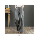 ワイドパンツ レディース リネン 通販 ロングパンツ リネンパンツ ロング丈 フレアパンツ フレア 体型カバー ゆったり コットン リネン 春 夏 秋 麻 綿 おしゃれ シンプル ズボン カジュアル ウエストゴム 大人 かわいい ボトムス