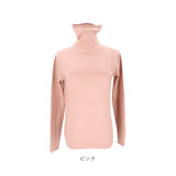 レディース ニット セーター 通販 洗える 長袖 ハイネック タートルネック ショート丈 軽量 伸縮性 滑らか シンプル 大きいサイズ 肌着 普段着 保温 リブニット ハイゲージ