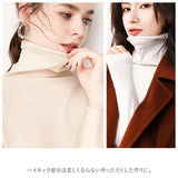 レディース ニット セーター 通販 洗える 長袖 ハイネック タートルネック ショート丈 軽量 伸縮性 滑らか シンプル 大きいサイズ 肌着 普段着 保温 リブニット ハイゲージ