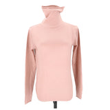 レディース ニット セーター 通販 洗える 長袖 ハイネック タートルネック ショート丈 軽量 伸縮性 滑らか シンプル 大きいサイズ 肌着 普段着 保温 リブニット ハイゲージ